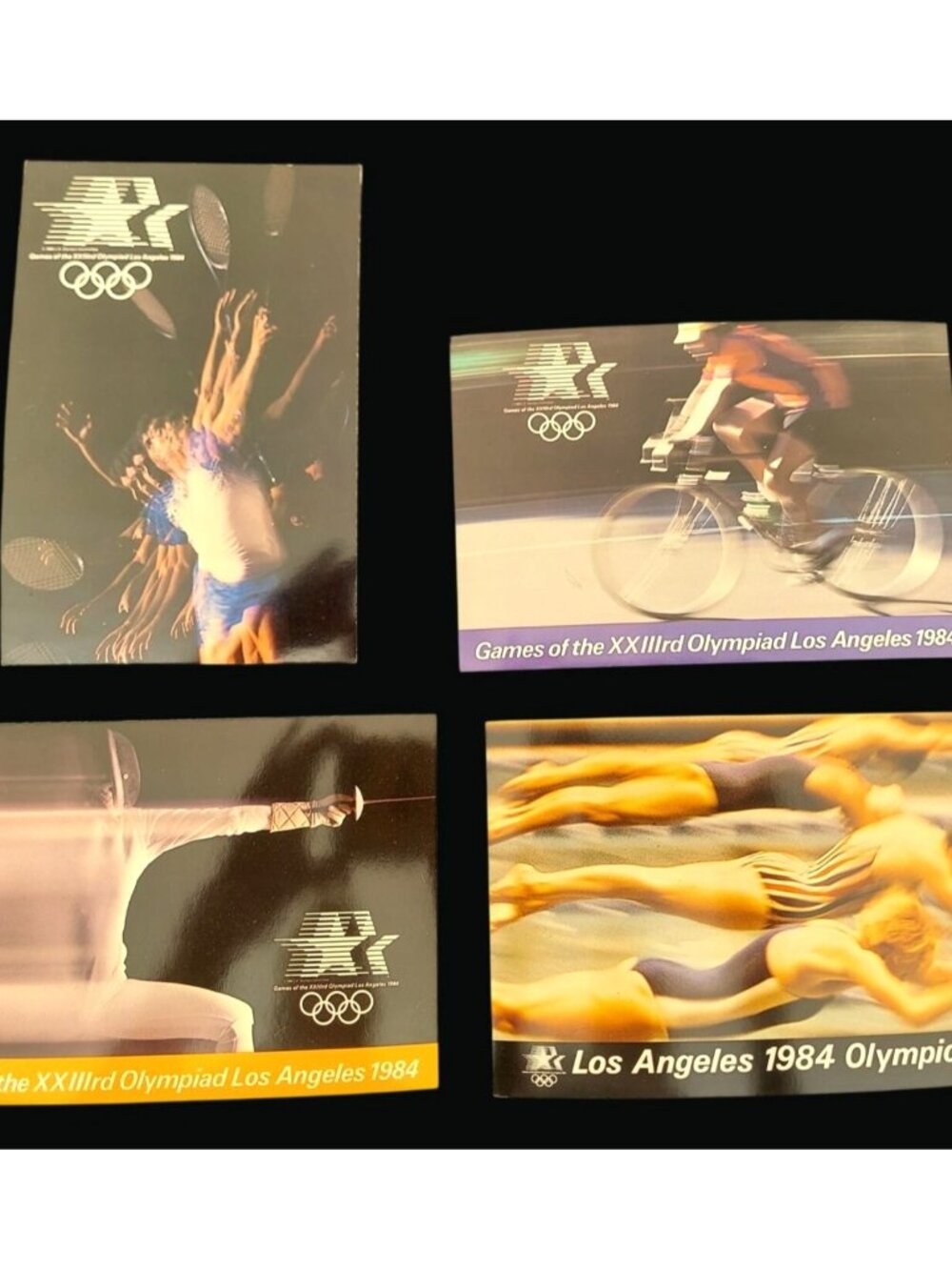 1984 Los Angeles Olympics Official Postcard Set Of 4